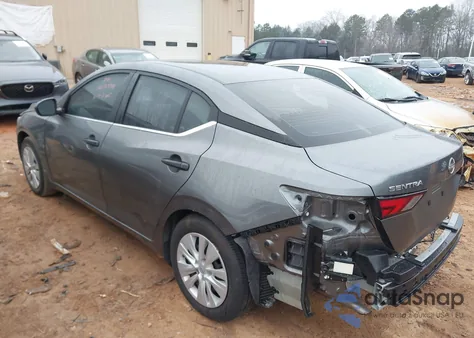 2025 Nissan Sentra S из США, поврежденный, VIN 3N1AB8BV1SY254107